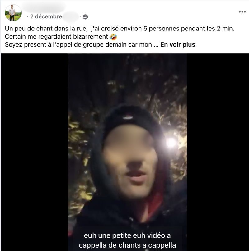 Chanter a cappella dans la rue